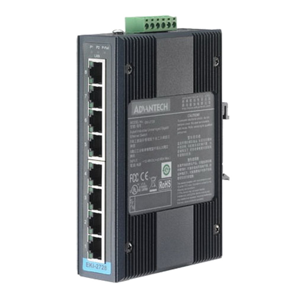 Коммутатор Advantech EKI-2728-CE   8GE Unmanaged Ethernet Switch