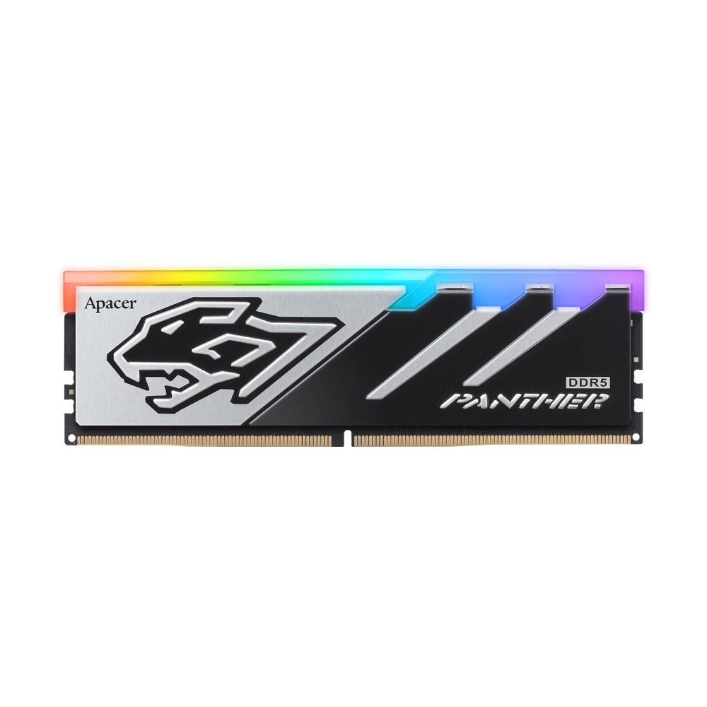 Оперативная память Apacer  DDR5  16GB  6000MHz DIMM Panther RGB Gaming Memory CL38 1.35V (Retail) 2048*8  Heat Sink (Retail) 3 years (AH5U16G60C6229BAA-1)