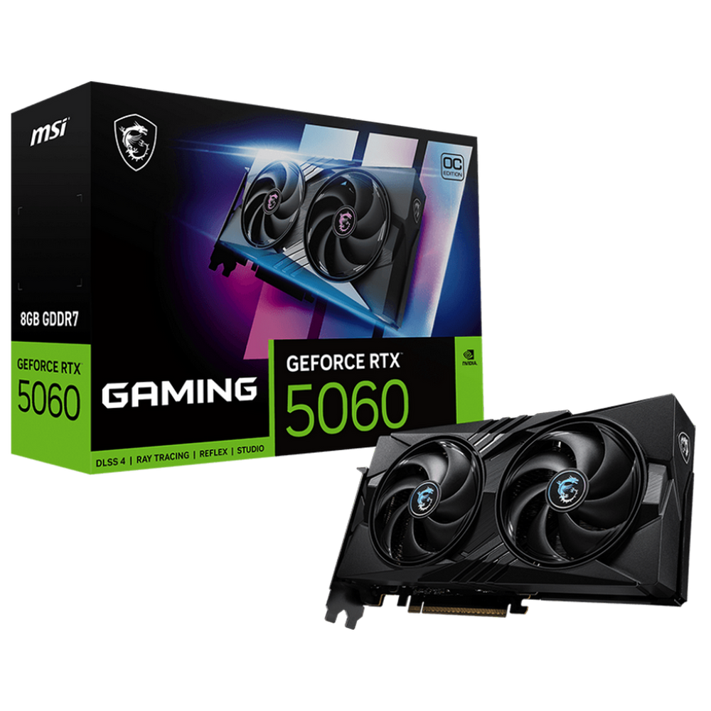 Видеокарта MSI RTX5060 GAMING OC 8GB GDDR7 128bit 3xDP HDMI 2FAN RTL
