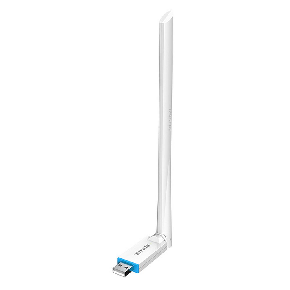 Адаптер беспроводной связи (Wi-Fi) Tenda U2 Адаптер Wi-Fi N150 2,4 ГГц, до 150 Мбит/с, передатчик 20 dBm, подключение USB, 1х6dBi внешняя антенна