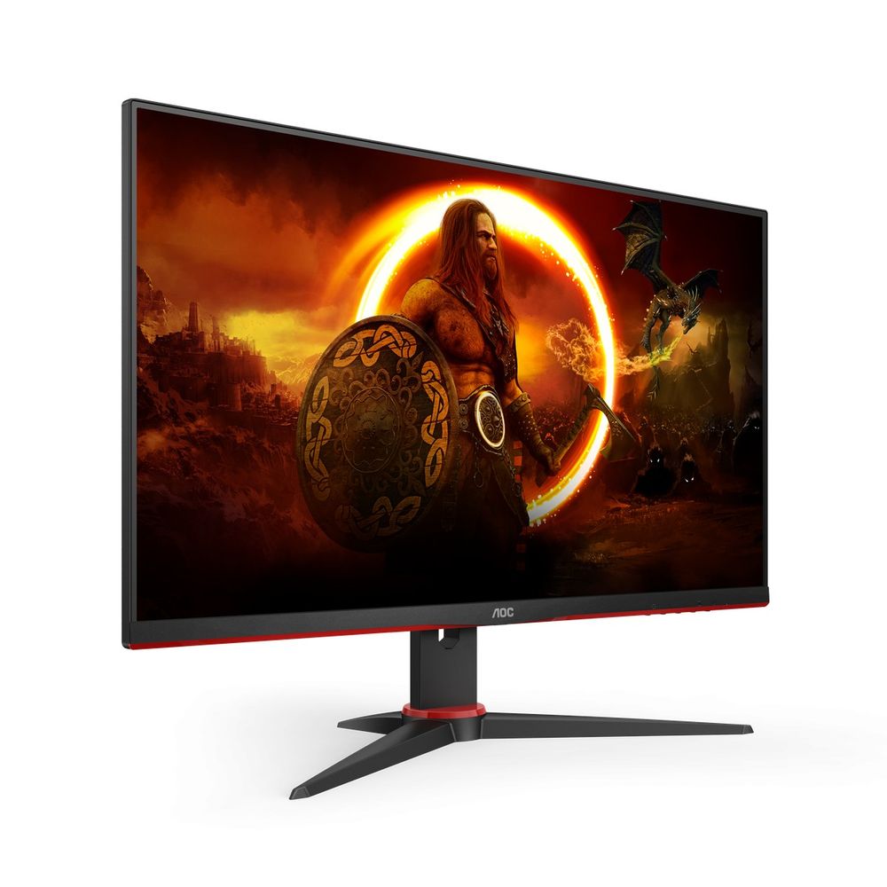 Монитор AOC 23.8" 24G2SAE/BK Black-Red (VA, 1920x1080, HDMI+HDMI+DP, 1 ms, 178°/178°, 350 cd/m, 3000:1, 165Hz, MM) (199919)