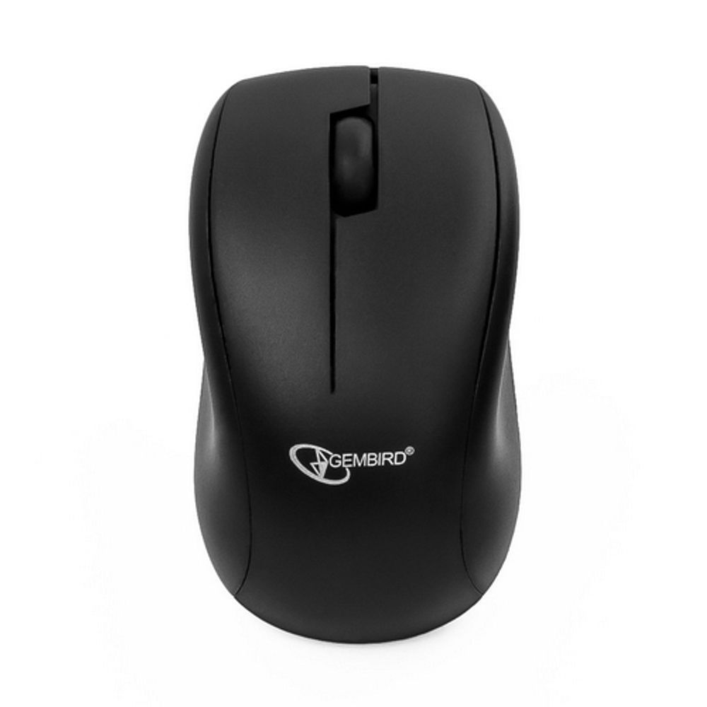 Мышь Gembird MUSW-100 BLACK USB {Мышь беспроводная, 2кн.+колесо-кнопка, 2.4ГГц}