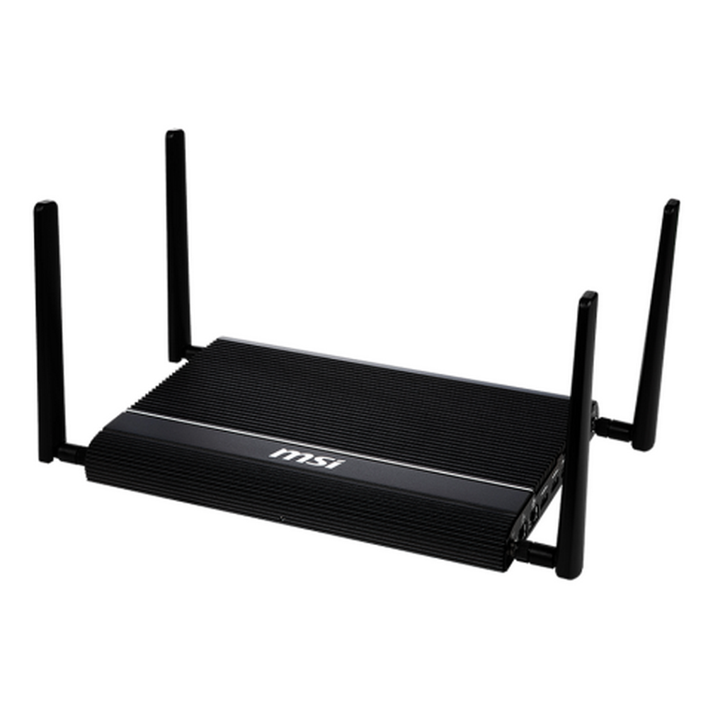Промышленный мини ПК MSI MS-C902 VER 1.0 WINDBOX, Barebone, Fanless, Intel Alder Lake i5-1235U, LOGO msi, BLACK, 2*ANTENNA, VESA MOUNT, POWER CORD EU