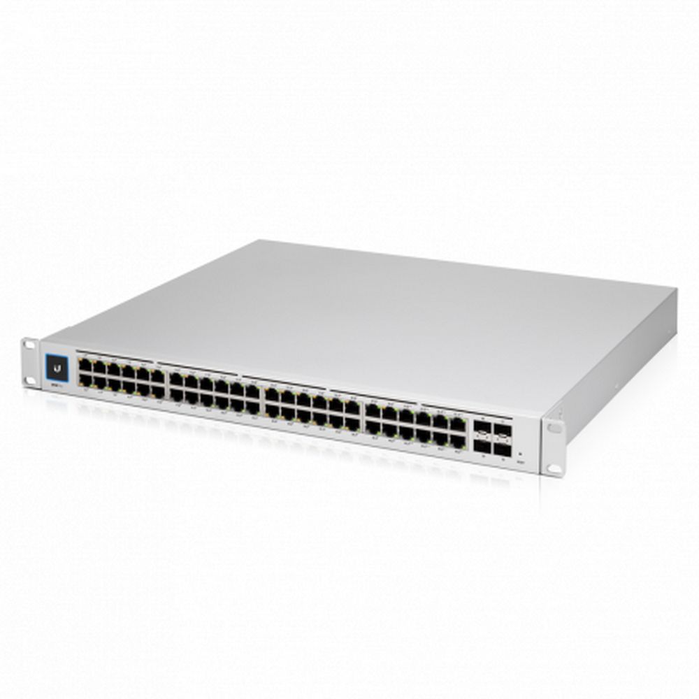 Коммутатор Ubiquiti USW-Pro-48-POE, L2, 48×1GbE PoE, 4×SFP+, 600W PoE, 1U