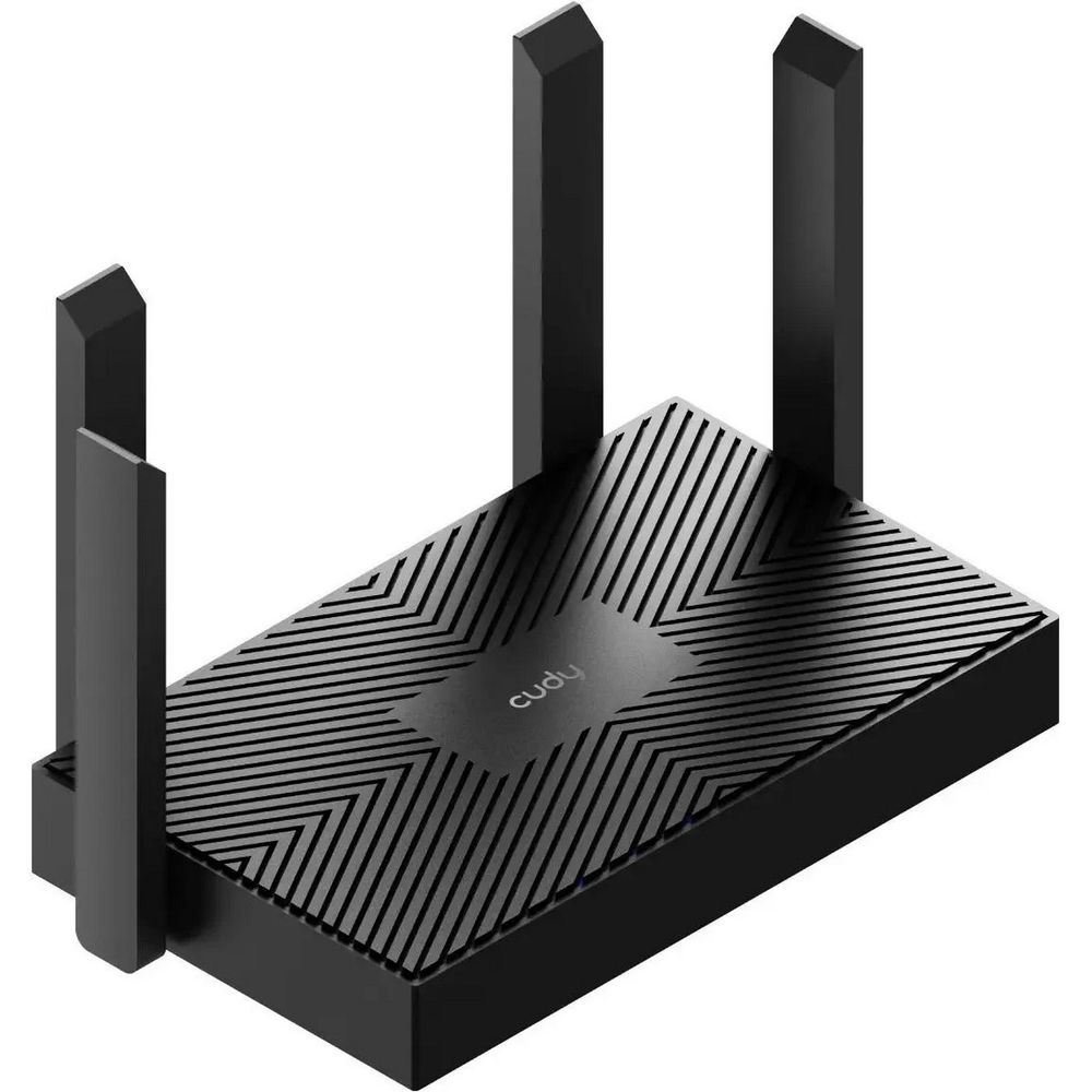Маршрутизатор CUDY WR1500 AX1500 Gigabit Wi-Fi 6 Router Dual Band, Chipset Realtek, 802.11ax/ac/a/b/g/n, 1201Mbps at 5GHz + 300Mbps at 2.4GHz, 4 x 10/100/1000Mbps Ports, WPA3, IPv6, 4 x 5dBi fixed antennas