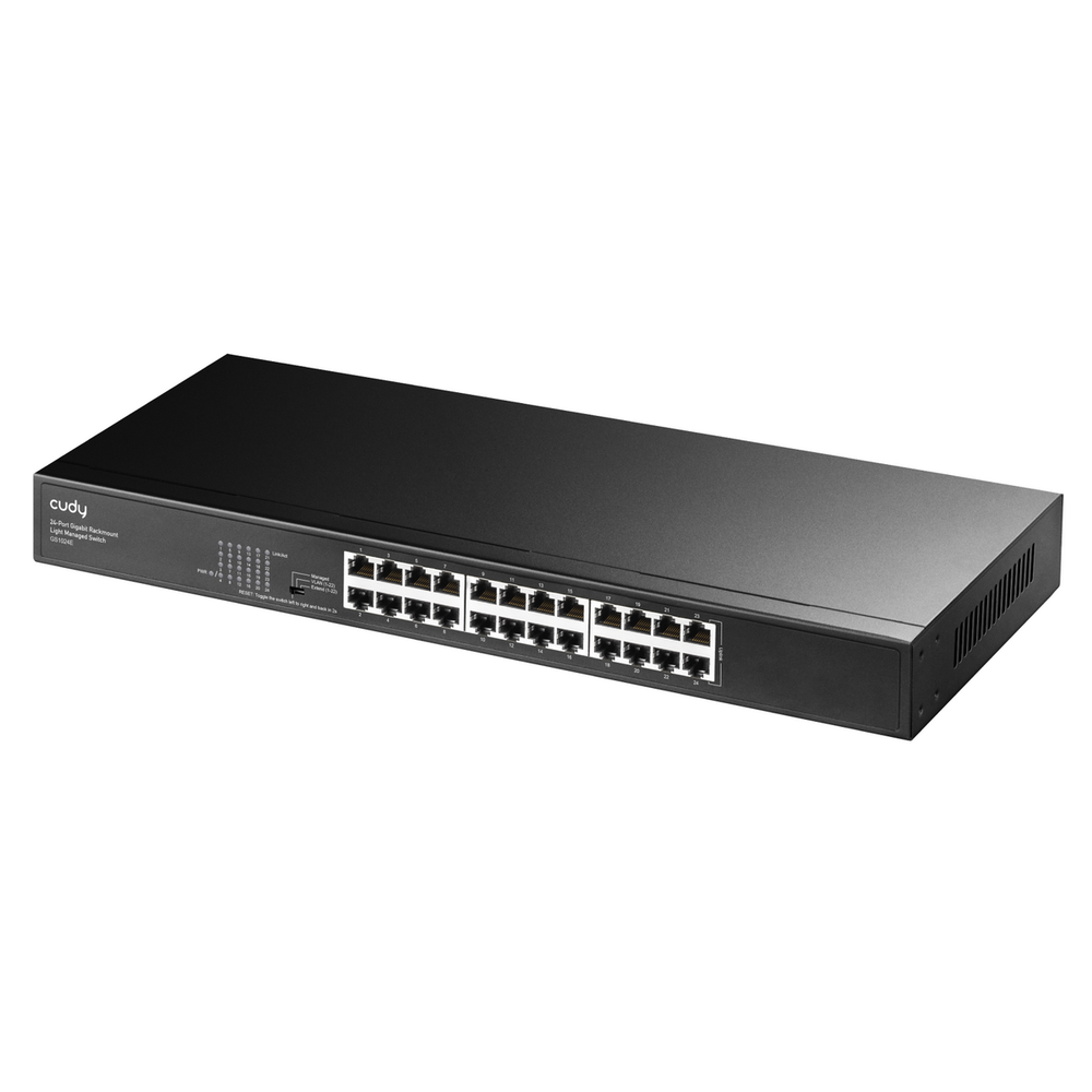 Коммутатор Cudy GS1024E, L2, 24×1GbE, управляемый, 1U