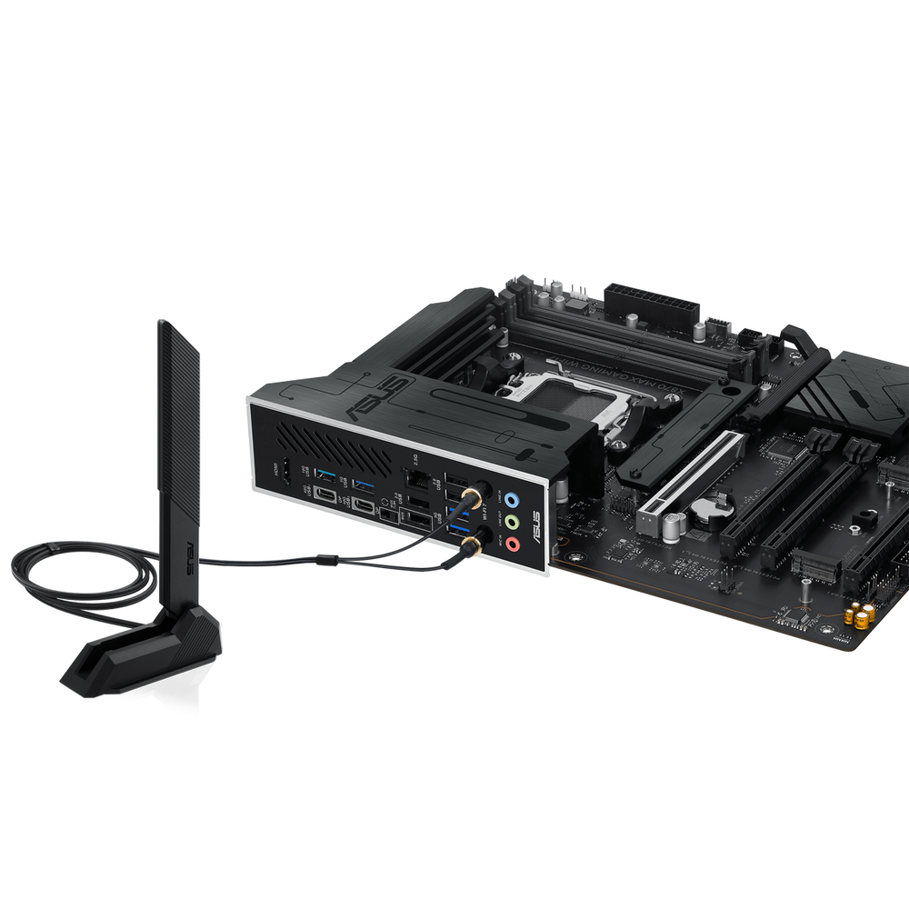 Материнская плата ASUS X870 MAX GAMING WIFI7 AM5 ATX 4xDDR5 4хPCIEx16 PCIEx1 4xM.2 2xUSB-C HDMI 2.5GLAN Wi-Fi 7