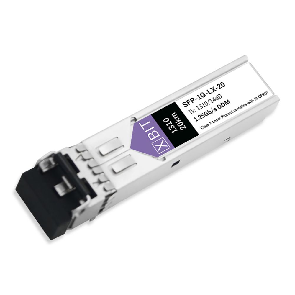 Трансивер XBIT SFP-1G-LX-20    SFP, 1.25Gb/s, 20km, 14dB, 1310nm, SMF, 2LC, DDM