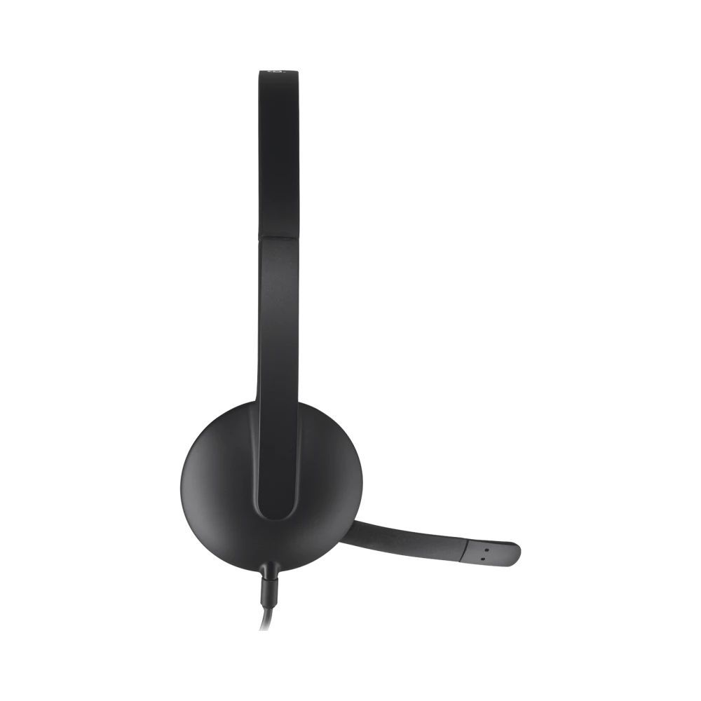 Гарнитура Logitech H340 черная, USB, поворотный микрофон, кабель 1.8м
