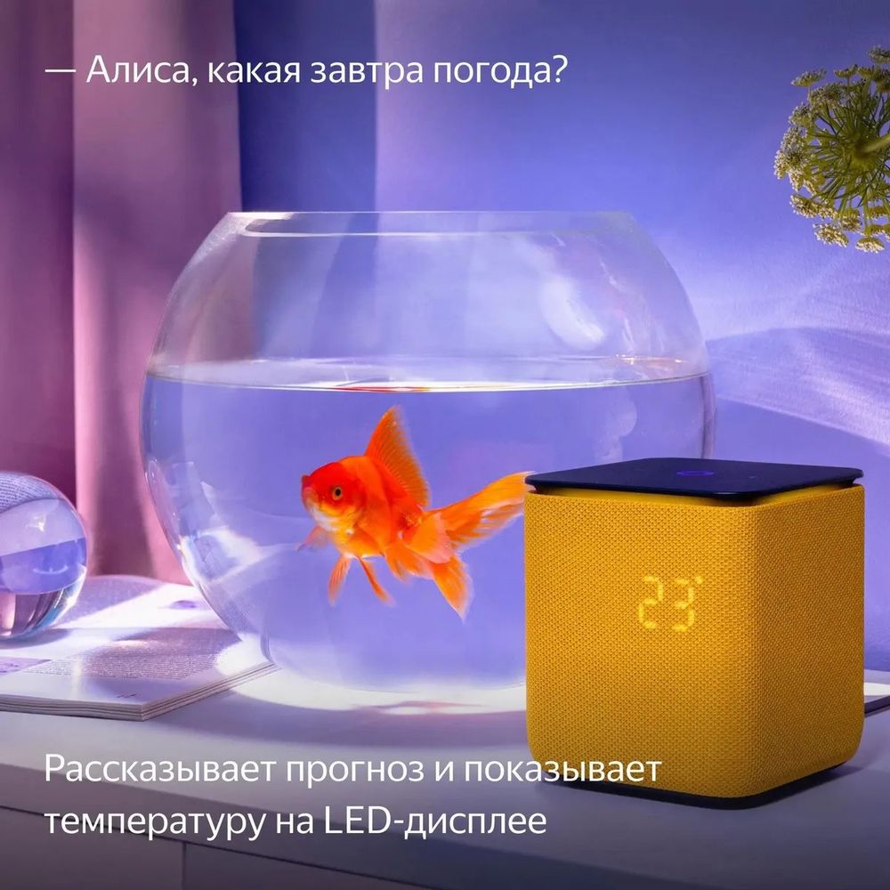 Умный динамик, Яндекс Станция Миди, модель YNDX-00054 (оранжевый)