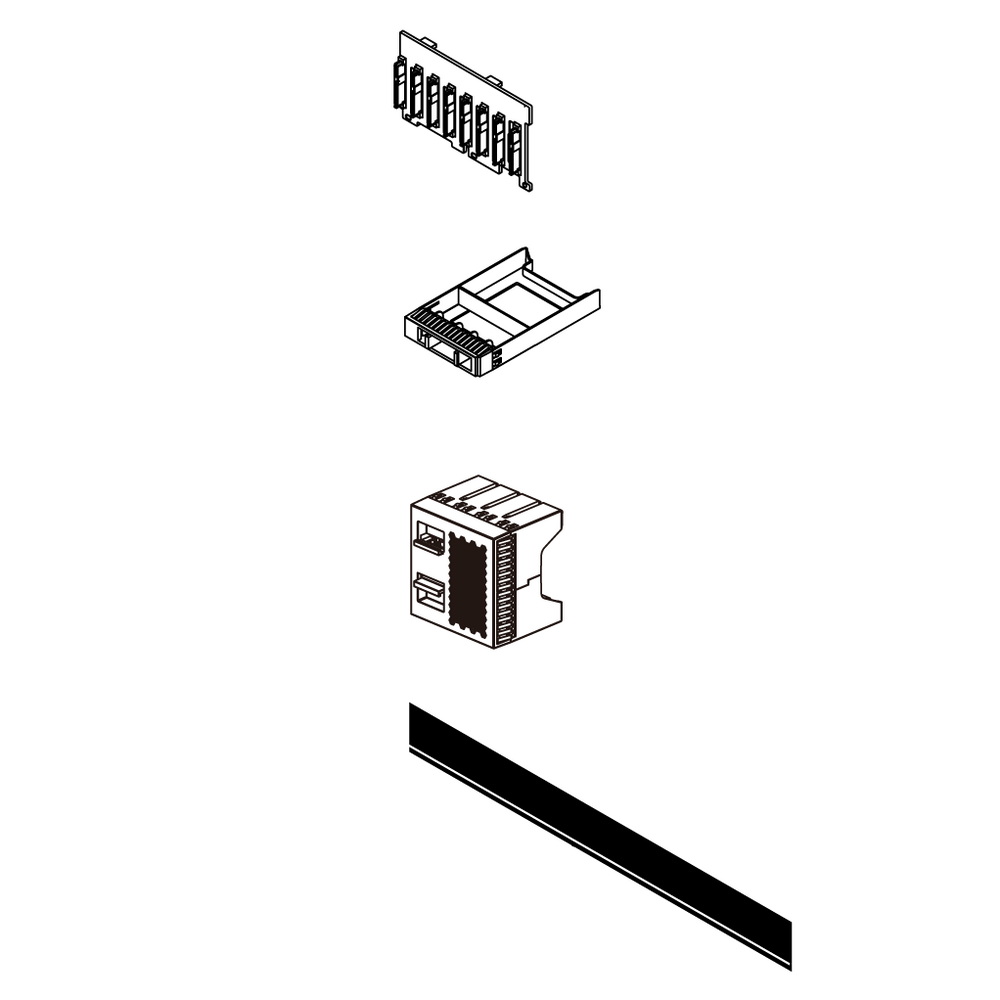 Комплектующие корпусов Lenovo ThinkSystem V2/V3 2U 8x2.5" NVMe Backplane Option Kit 