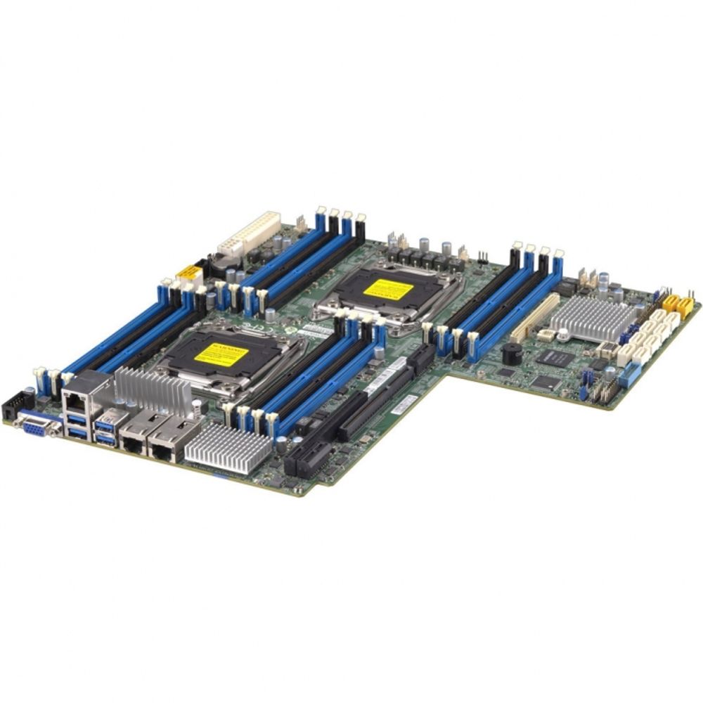 Материнская плата SuperMicro MBD-X10DRW-IT-B LGA 2011 16xDDR4 10xSATA3 6xUSB3.0 2xRJ45 10GBase-T VGA PCI-E3.0x16 for AOM Riser card support:Left side - PCI-E3.0x32 Right side - PCI-E3.0 x16