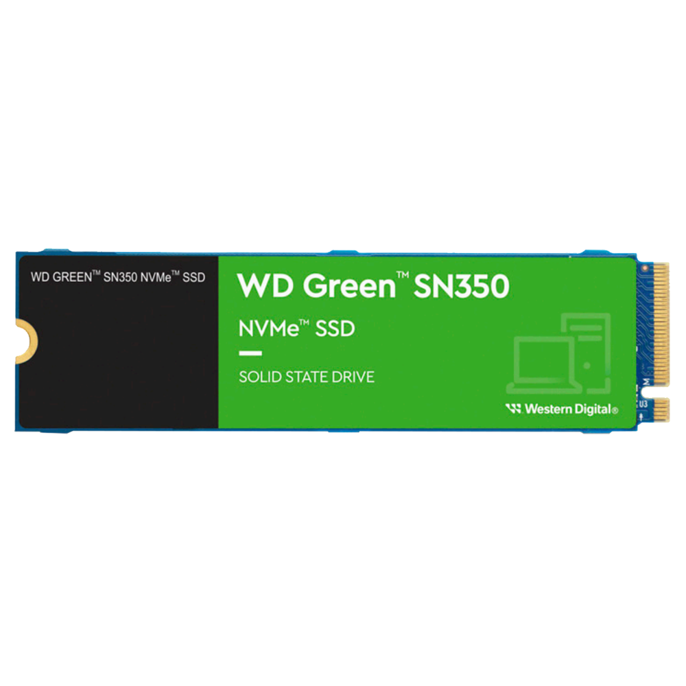 Твердотельный накопитель SSD Western Digital Bad Pack WD Green SN350 WDS500G2GOC 500GB M2.2280 NVMe PCIe Gen3х4  bp