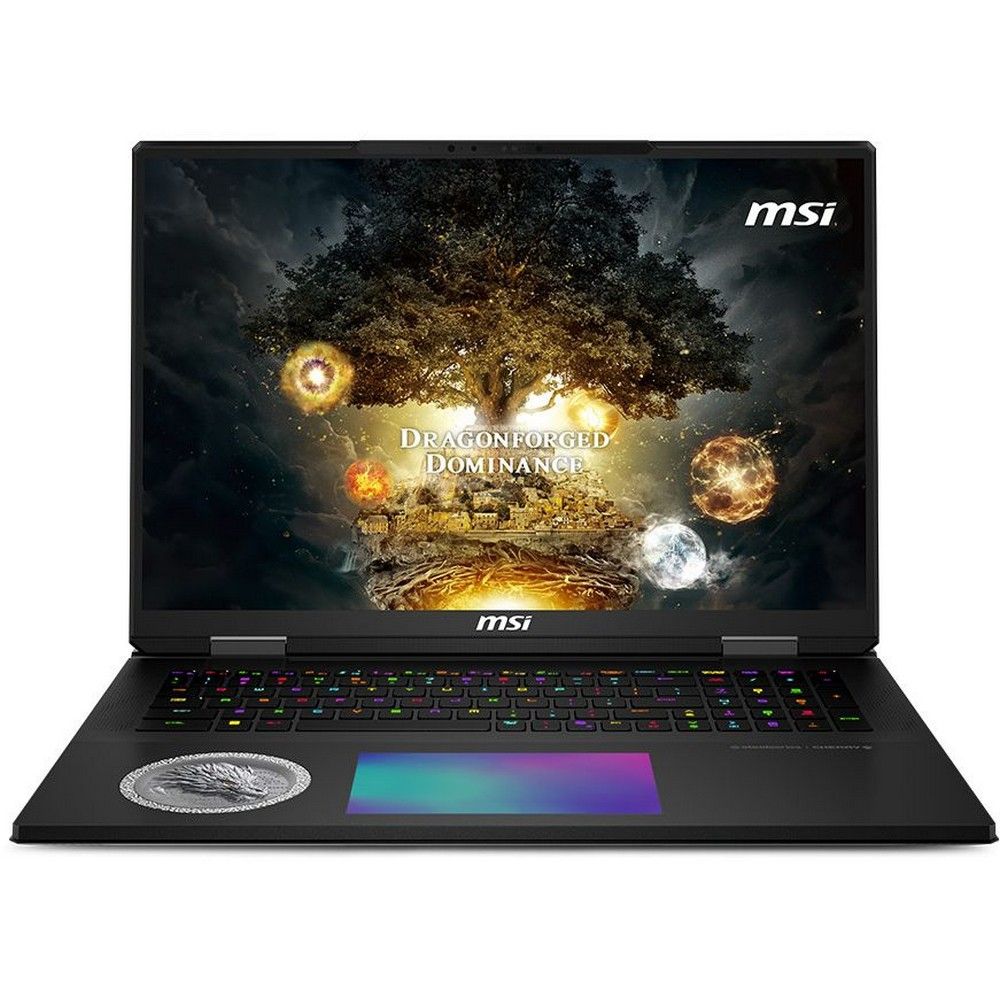 Ноутбук MSI Titan 18 HX Dragon Edition Norse Myth A2XWJG-205RU, 18" (3840x2400) IPS 120 Гц/Intel Core Ultra 9 275HX/64 ГБ DDR5/4096 ГБ SSD/NVIDIA GeForce RTX 5090 для ноутбуков (24 Гб)/Windows 11 Home, Черный (9S7-1824A5-205)