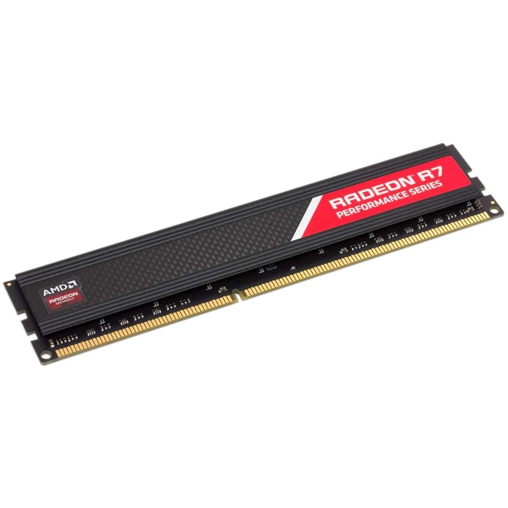 Модуль памяти AMD Radeon™ R7 Performance Series Black R748G2606U2S 8GB DDR4 2666 DIMM Non-ECC, CL16, 1.2V, Heat Shield, RTL (181920)