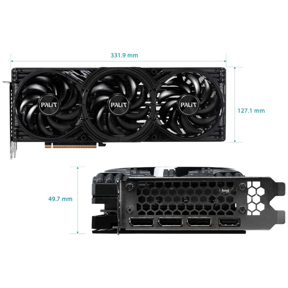 Видеокарта Palit Bad Pack RTX5070 GAMINGPRO-S 12GB GDDR7 192bit 3xDP HDMI 3FAN RTL bp