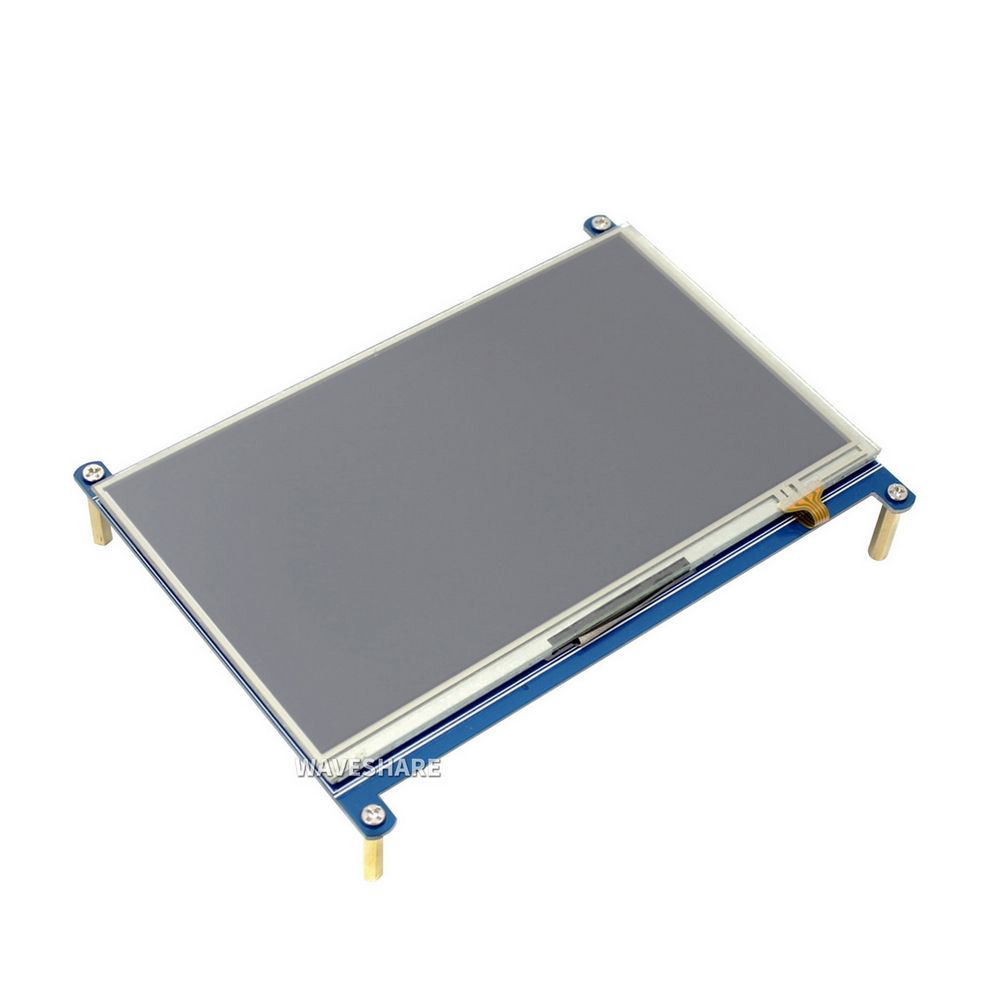 ACD Модуль дисплея ACD18-RA418 Waveshare 7" резистивный сенсорный дисплей без корпуса, 1024*600 IPS матрица, вход HDMI, питание по USB, для Raspberry Pi