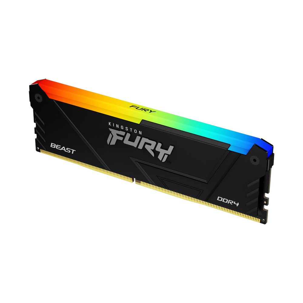 Модуль памяти Kingston 16GB DDR4 3200MHz DIMM FURY Beast Black RGB XMP CL16, 1.35V 288-pin Non-ECC