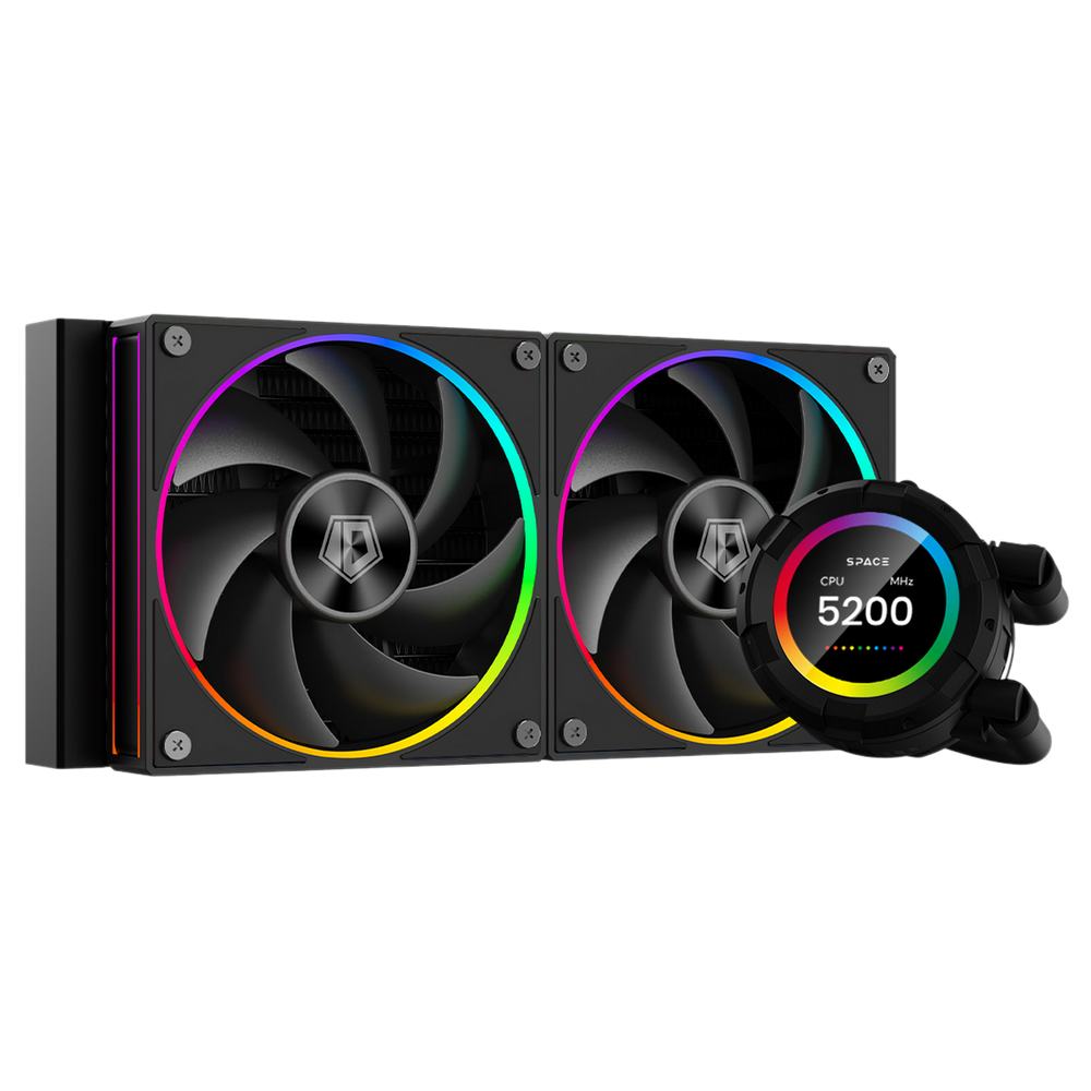 Система жидкостного охлаждения ID-Cooling SL240 черный 120мм алюминий+медь 2000rpm 30db 4-pin 300W
