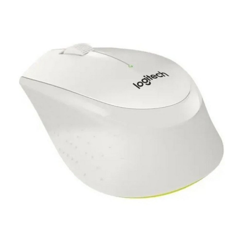Мышь Logitech Мышь беспроводная Logitech M330 Silent Plus White бнлая, оптическая, 1000dpi, 2.4GHz,USB-ресивер, бесшумная, под правую руку