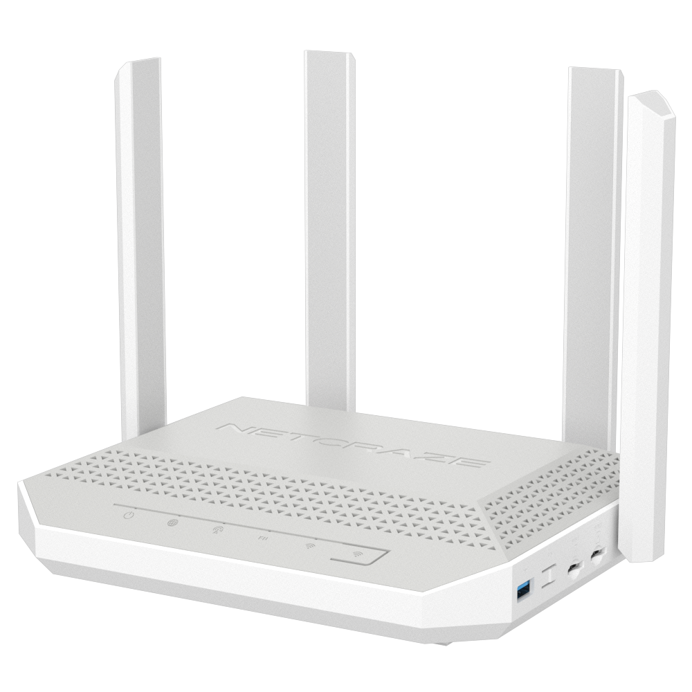 Маршрутизатор Netcraze Hopper 4G+ (NC-2312) Гигабитный интернет-центр с модемом 4G+, двумя слотами для  Mesh Wi-Fi 6 AX3000, 5-портовым Smart-коммутатором и многофункциональным портом USB 3.0 bp