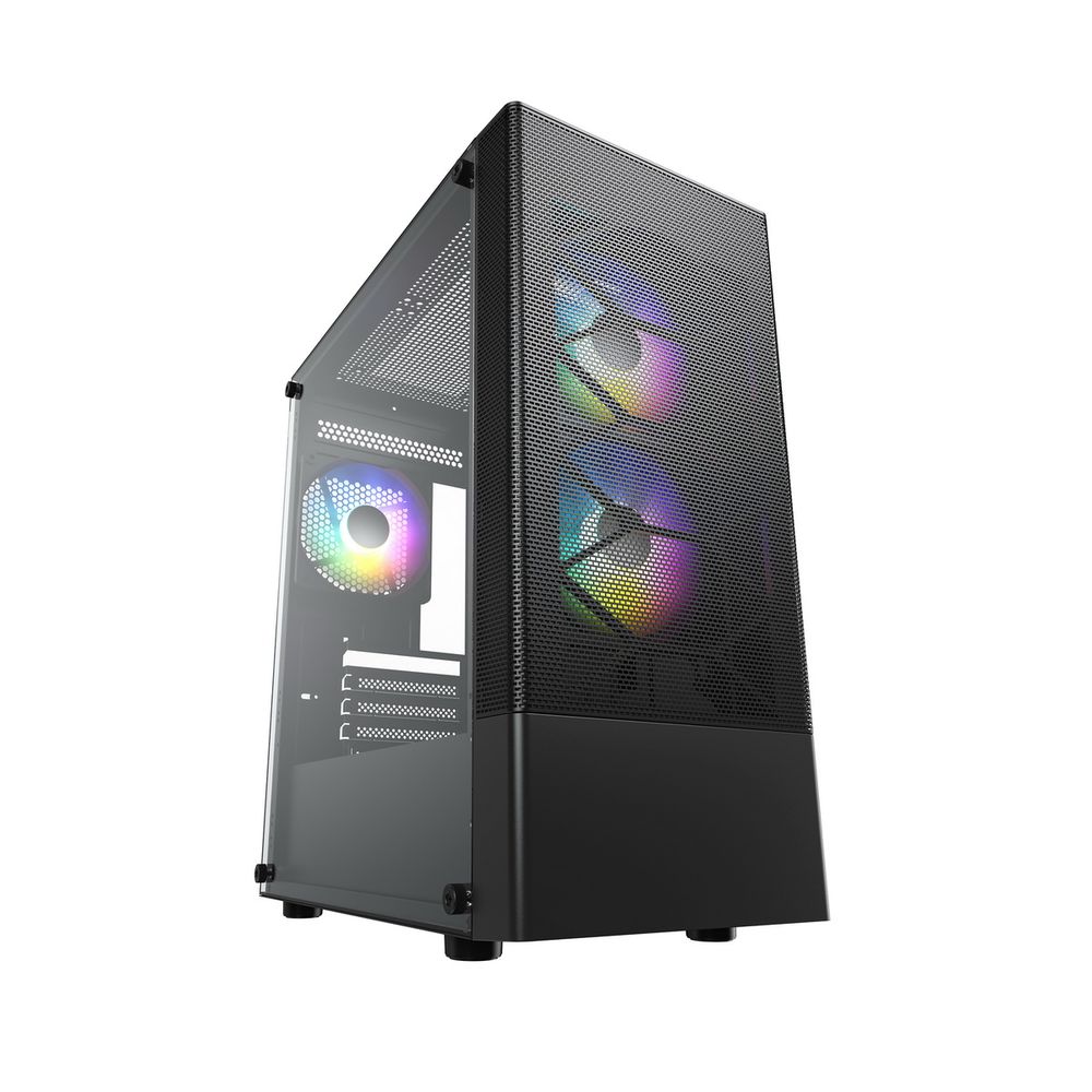 Компьютерный корпус ACD Coffre 106 USB 3.0*1+USB 2.0*2+HD audio,2*12см F1 ARGB fans at front(Slave fans),1*12см F1 ARGB fan at rear (Master fan), TG