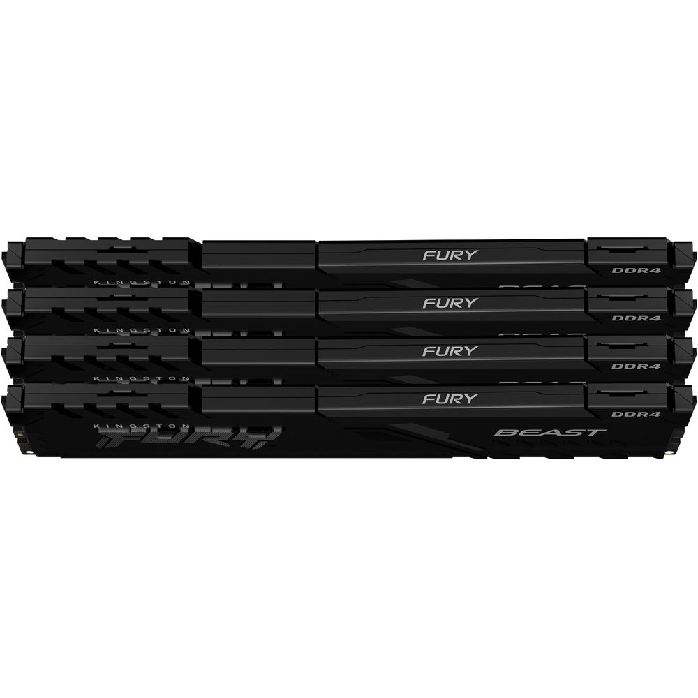 Модуль памяти Kingston 32GB Kingston DDR4 3600 DIMM FURY Beast Black Gaming Memory KF436C17BBK4/32 Non-ECC, CL17, 1.35V, KF436C17BBK4/32 1Gx8 (Kit of 4), RTL