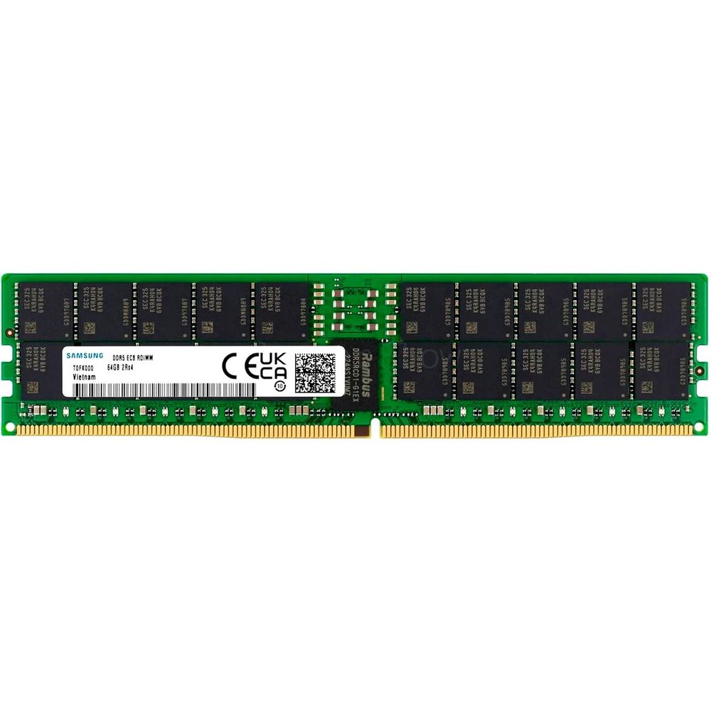 Samsung Модуль памяти 64GB DDR5 M321R8GA0EB2-CWMKH PULL 5600MHz DIMM 2Rx4 Registred ECC