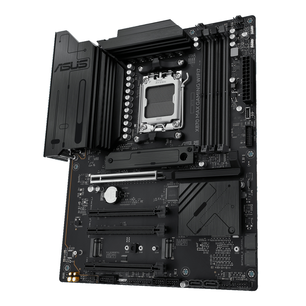 Материнская плата ASUS X870 MAX GAMING WIFI7 AM5 ATX 4xDDR5 4хPCIEx16 PCIEx1 4xM.2 2xUSB-C HDMI 2.5GLAN Wi-Fi 7