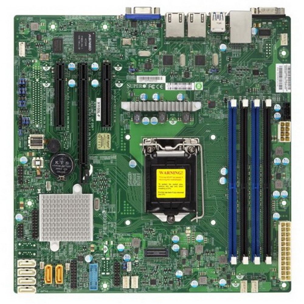 Материнская плата SuperMicro  MBD-X11SSL-O RTL Micro-ATX LGA 1151 64GB Unbuffered ECC UDIMM 6xSATA3 6xUSB2.0 5xUSB3.0 VGA 1xPCI-E3.0x8(in x16 slot) 1xPCI-E3.0x8 1xPCI-E3.0x4 (in x8 slot)