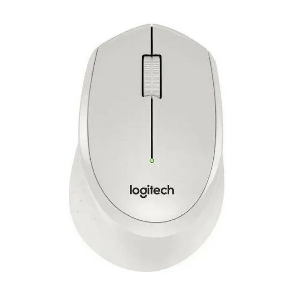 Мышь Logitech Мышь беспроводная Logitech M330 Silent Plus White бнлая, оптическая, 1000dpi, 2.4GHz,USB-ресивер, бесшумная, под правую руку