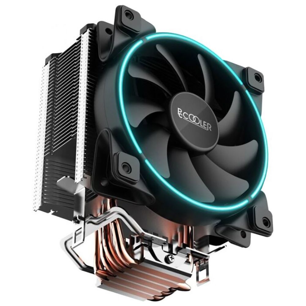 Вентилятор PCCooler Bad Pack PCCooler GI-X5B Кулер S775/115X/AM2/AM3/AM4 (TDP 160W, вент-р 120мм с PWM, Blue LED FAN, 5 тепловых трубок 6мм, 1000-1800RPM, 26.5dBa)