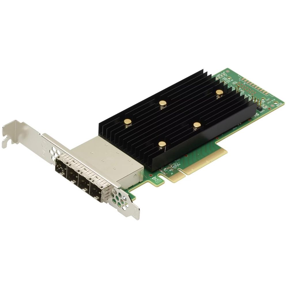 HBA-адаптер Broadcom 9400-16e SGL (05-50013-00) PCIe 3.1 x8 LP, Tri-Mode SAS/SATA/NVMe 12G HBA, 16port(4*ext SFF8644), 3416 IOC