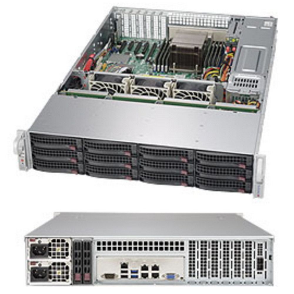 Платформа системного блока SuperMicro SSG-5028R-E1CR12L X10SRH-CLN4F, CSE-826BE1C-R920LPB