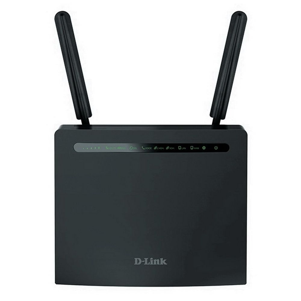 Маршрутизатор D-Link «DWR-980/4HDA1E «Wireless AC1200 4G LTE Router with 1 USIM/SIM Slot, 1 10/100/1000Base-TX WAN port, 4 10/100/1000Base-TX LAN ports, 2 FXS ports, 1 ADSL/VDSL port and 1 USB Port. 802.11b/g/n compatible, 802.11AC up to 866Mbps, 802.11n up to 300Mbps, 1 10