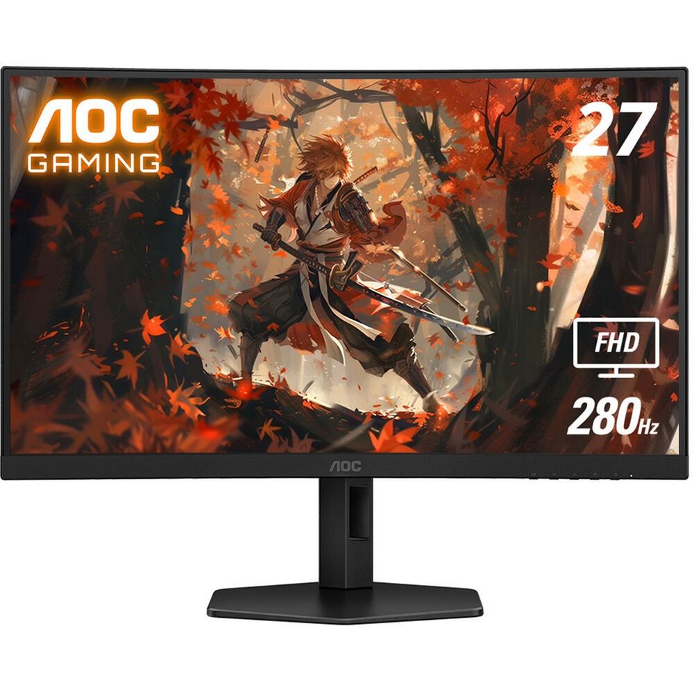 Монитор Bad Pack 27" AOC C27G4ZXU Black (VA, изогнутый, 1920x1080, 280Hz, 0.3 ms, 178°/178°, 300 cd/m, 80M:1, +2xHDMI 2.0, +DisplayPort 1.4, +MM)