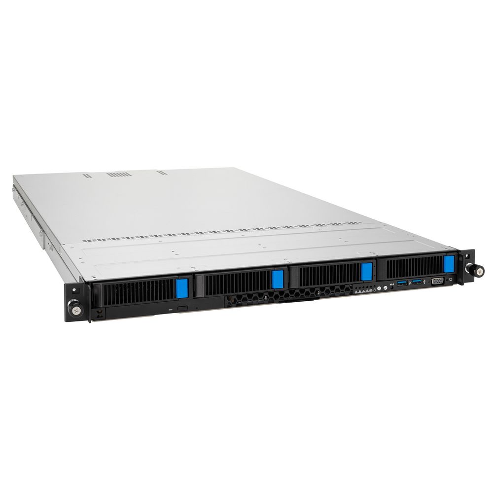 Серверная платформа ASUS RS700-E11-RS4U, 1U, 2 x LGA4677, 32 DIMM DDR5, 4 x 3.5/2.5" hs SATA/SAS*/NVME, 2 m.2, Up to 3+1 PCIe slot (+-1 x OCP 3.0), 2 x 10Gbe (X710) RJ45 port, 1+1 1200W