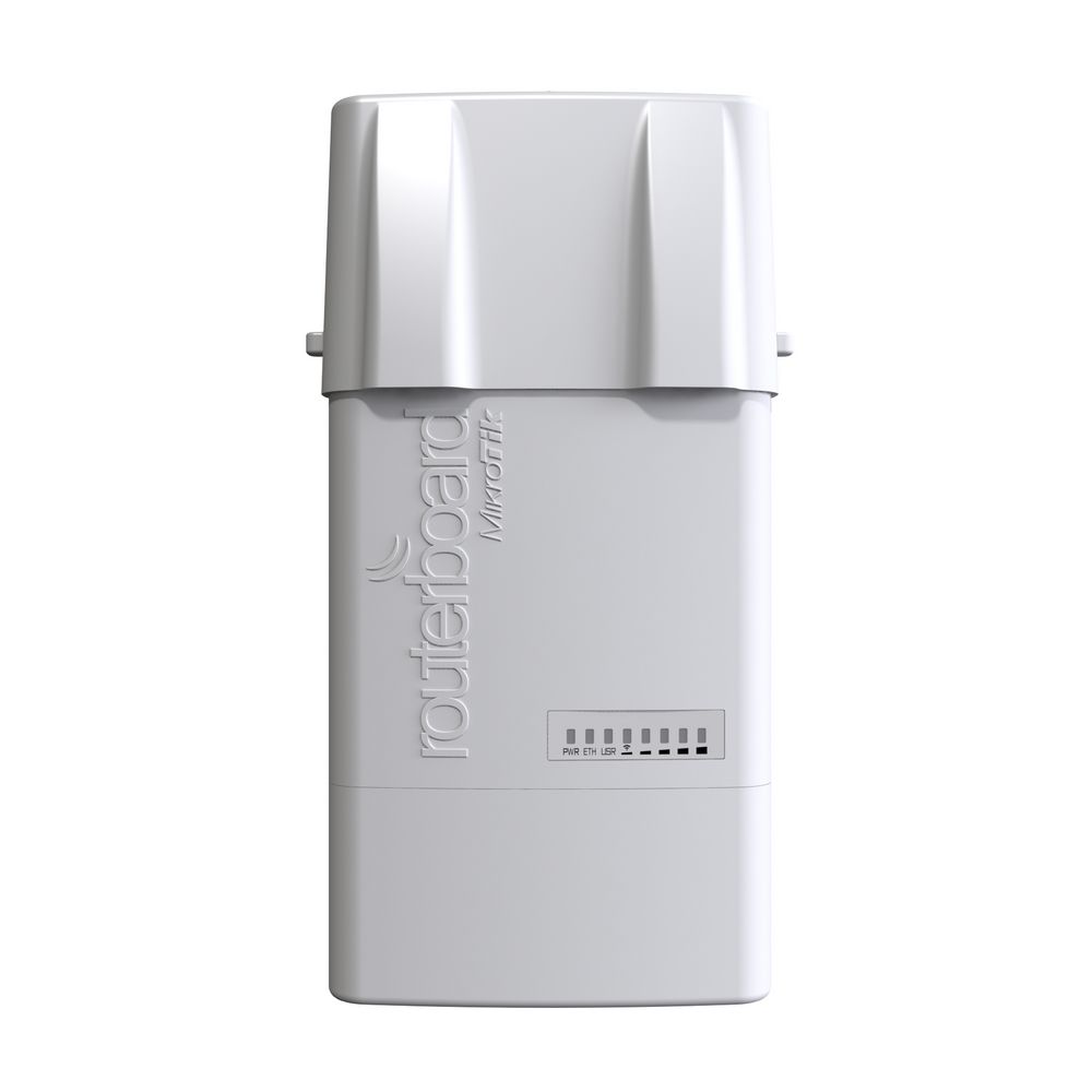 Точка доступа MikroTik RB911G-5HPacD-NB NetBox 5 (720MHz CPU, 128MB RAM, 1xGigabit LAN, built-in 5Ghz 802.11ac 2x2 dual chain wireless with two RP- SMA connectors, RouterOS L4, outdoor enclosure, POE, PSU, pole mou
