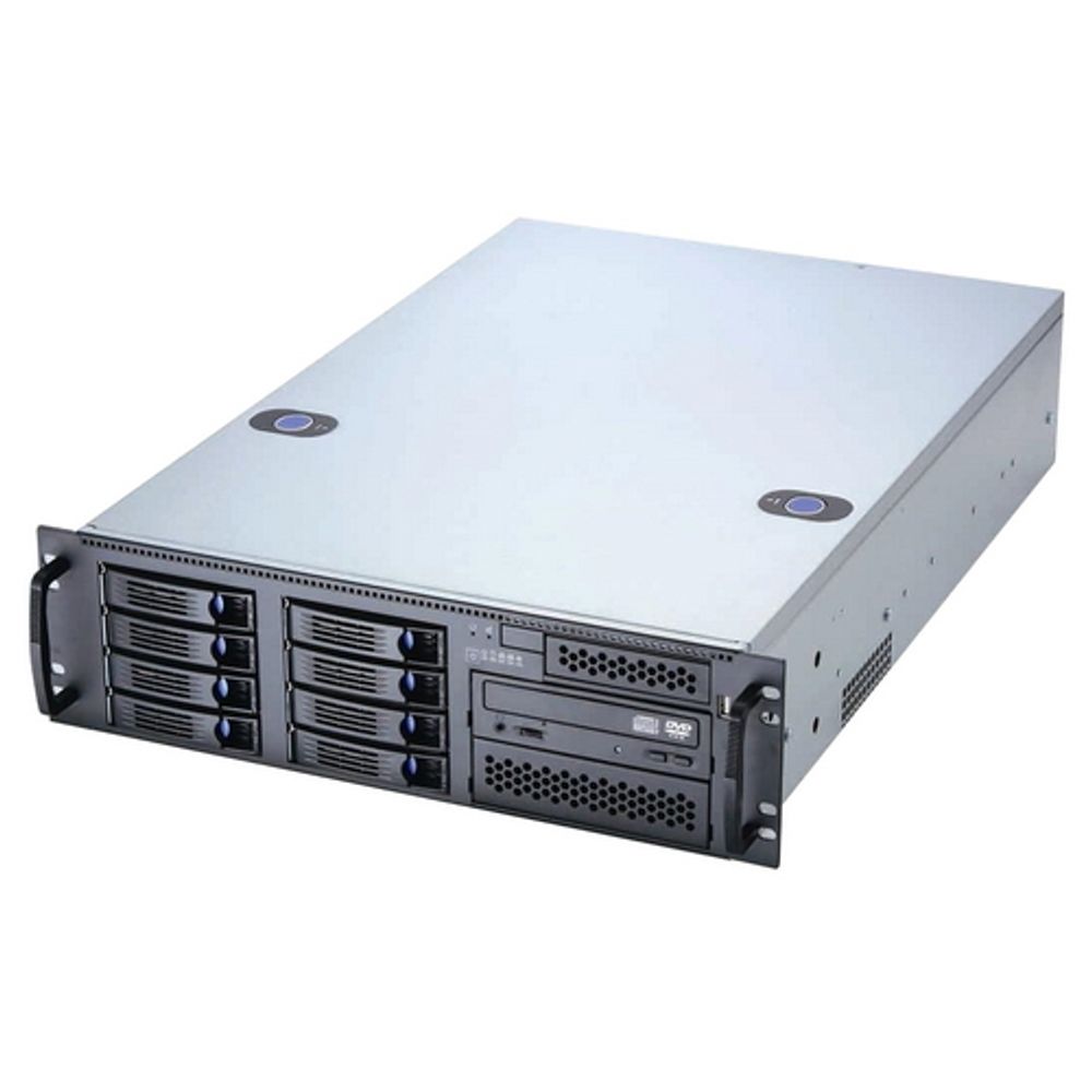 Корпус Chenbro RM31408M2-E 3U 8-Bays 6G mini SAS, 1x Intrusion Switch, SKU 1: 3U 8-Bays 6G mini SAS Chassis, PSU bracket C2W, EZ-Rails, no PSU