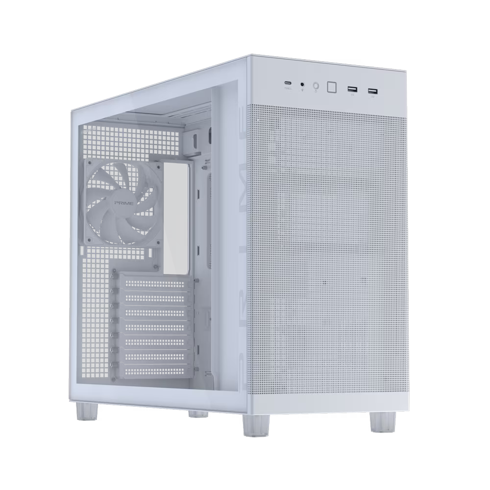 Компьютерный корпус ASUS PRIME AP303 TG WHITE (90DC00V3-B39010)