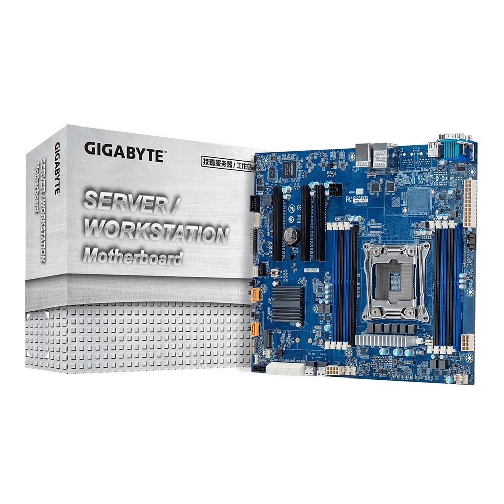 Материнская плата серверная Gigabyte MF51-ES2, LGA 2066, Intel C422, 8xDDR4 ECC, 8xSATA, 1xM.2, 3xPCIe 3.0 x16, 1xVGA, 2x 1Gb LAN, 2xUSB-A 2.0, 2xUSB-A 3.2 Gen 1, SSI-CEB