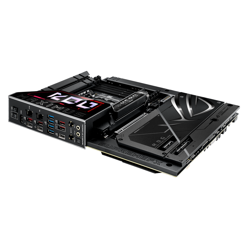 Материнская плата ASUS ROG MAXIMUS Z890 HERO BTF LGA1851 ATX 4хDDR5 PCIEx16 PCIEx4 PCIEx1 6xM.2 2xThunderbolt USB-C HDMI 2.5GLAN 5GLAN Wi-Fi 7