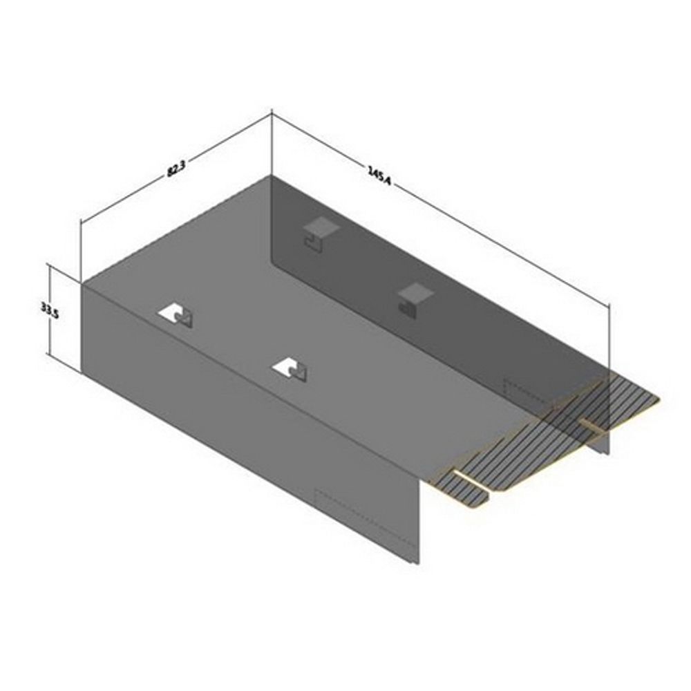 Воздуховод Supermicro SC113/SC116/SC815/SC515, DP X11DDW Mylar air shroud