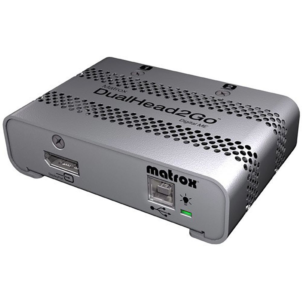 Разветвитель видеосигнала Matrox D2G-DP2D-MIF Dualhead2Go SE.  Dual digital (DVI-D) display support