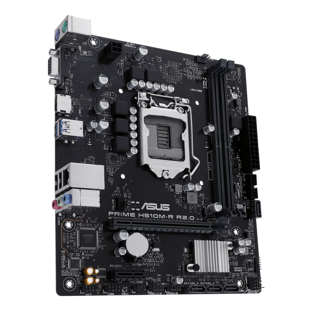 Материнская плата ASUS PRIME H510M-R R2.0-SI LGA1200 mATX 2xDDR4 PCIEx16 PCIEx1 HDMI VGA GLAN
