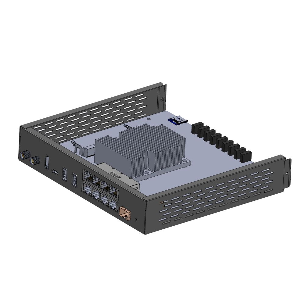 Платформа системного блока Caswell CAF-0102 Fanless Appliance, CPU: Intel Atom Series Processor (Elkhart Lake), DDR4, HDMI, 1GbE, eMMC