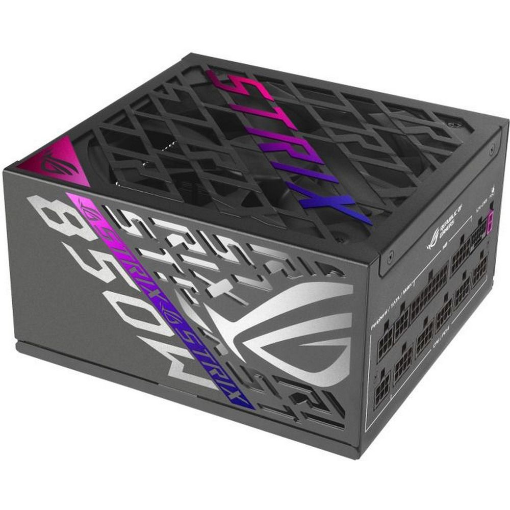 Блок питания ATX 850Вт ASUS ROG-STRIX-850P-GAMING 80+ Platinum (20+4pin) APFC 120mm fan 8xSATA полностью модучный [90YE00W2-B0NA00]