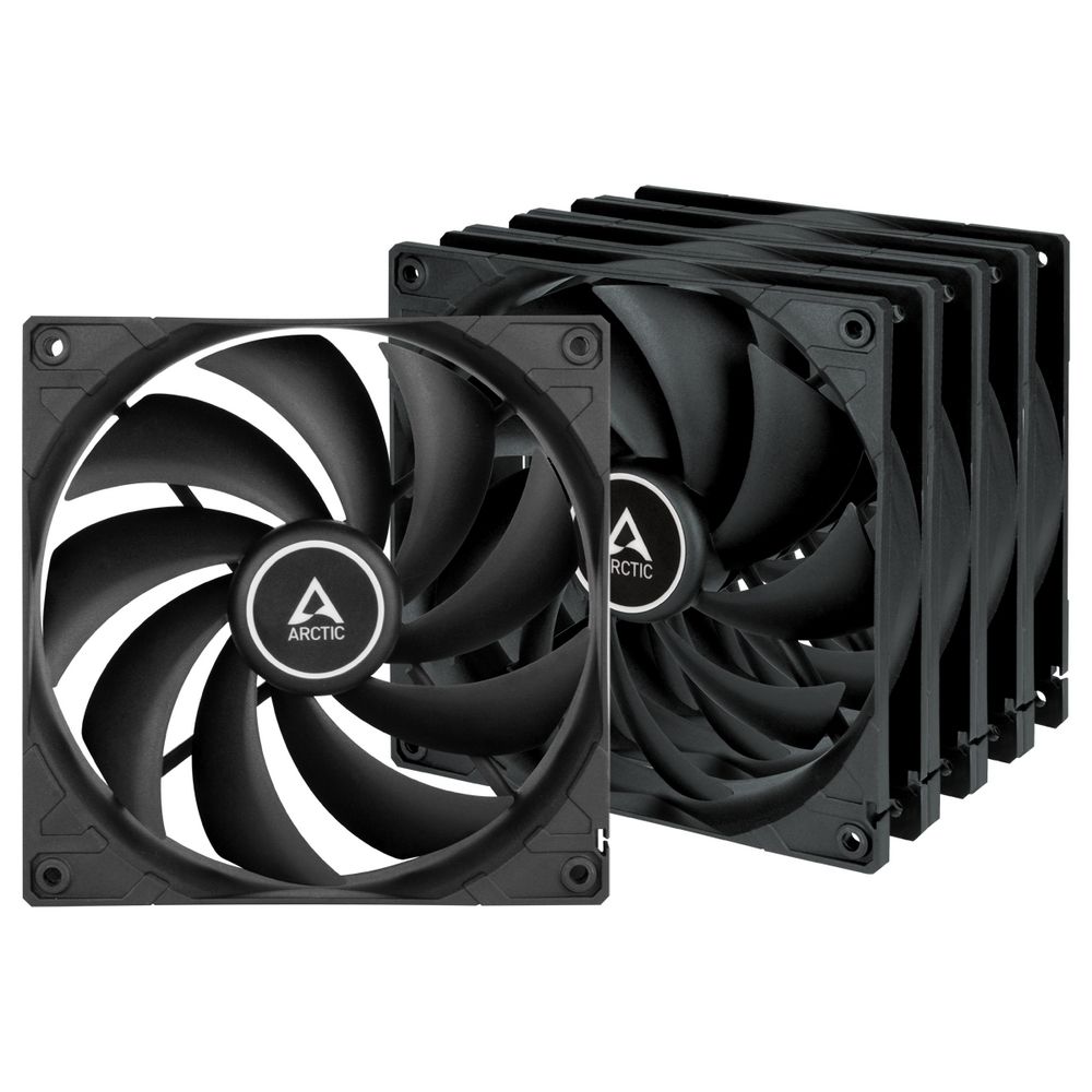 Вентилятор Arctic Cooling  для корпуса ПК Arctic F14 Black Value Pack Black 5 штук (ACFAN00233A) (703239)