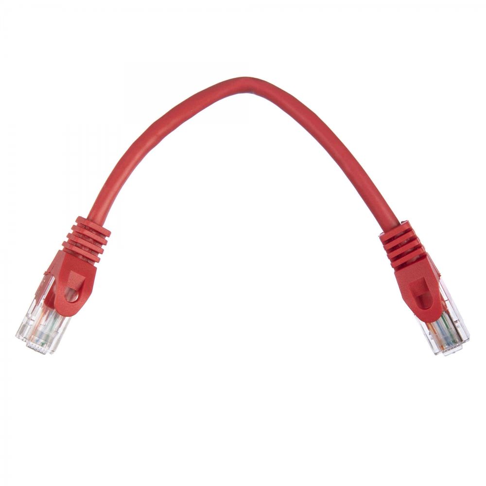 Патч-корд ACD-LPU5E-2DR [ACD-LPU5E-2DR] Cat5e UTP 24AWG 4Pair, 7/0.18мм CCA Красный, 0.2м, (741333)
