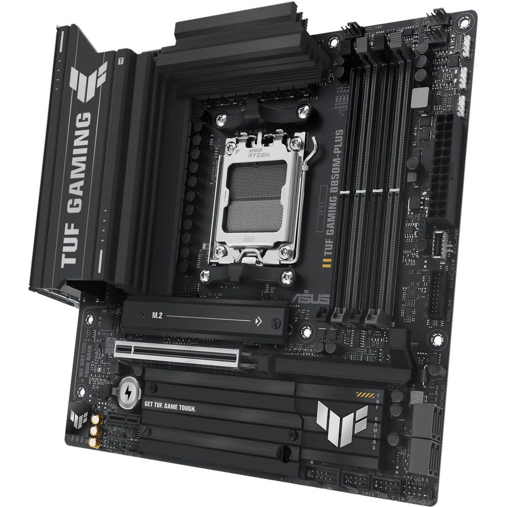 Материнская плата ASUS TUF GAMING B850M-PLUS AM5 mATX 4xDDR5 PCIEx16 PCIEx1 3xM.2 USB-C DP HDMI 2.5GLAN